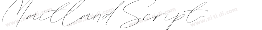 Maitland Script字体转换